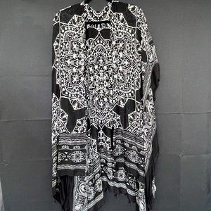 NWOT Boho Bandana Kimono/Cover with Tassel Detail
